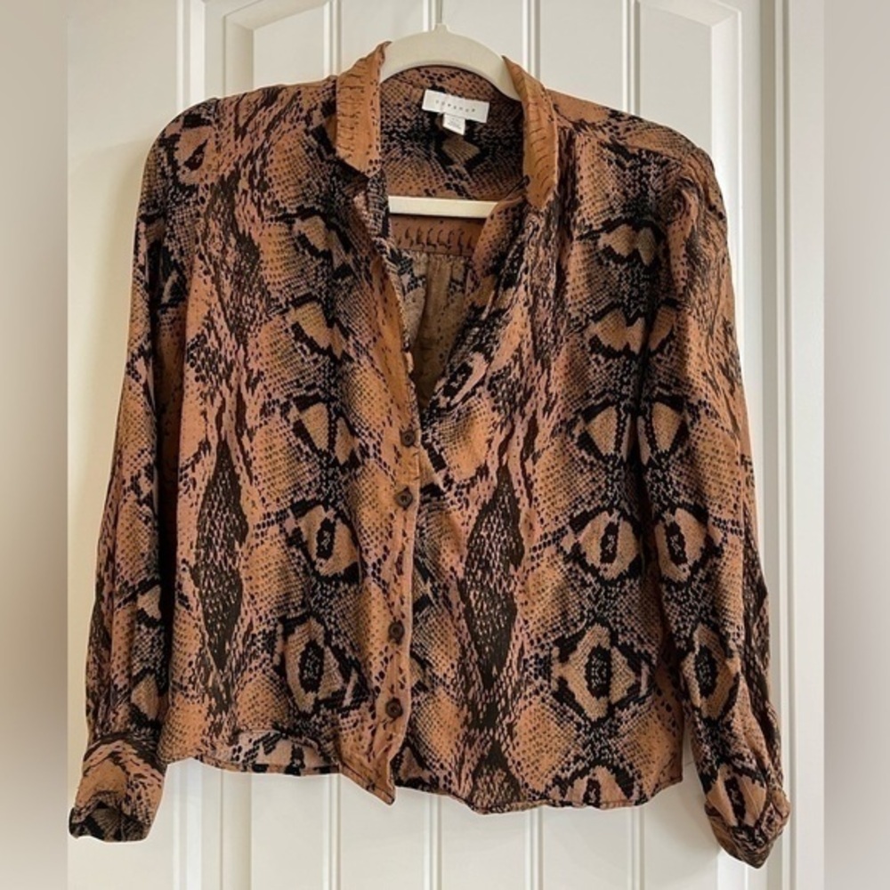 Top shop snake print